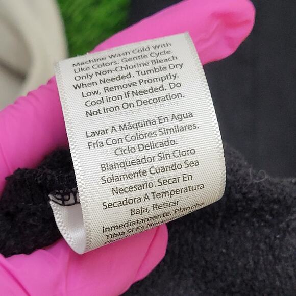 FUBU Colorblock Hoodie Small 20x24 Black Cream - Picture 9 of 13